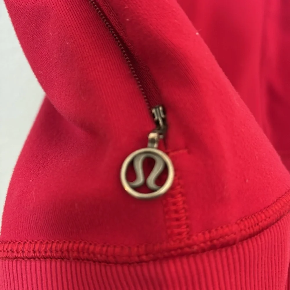Lululemon | Bahkti Cranberry Red Bhakti Athleisure Workout Yoga Wrap Jacket 6 - Picture 6 of 8